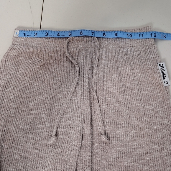 Gymshark Women's Ribbed Fitted Pull On Drawstring Waist High Rise Pants Size S - Picture 12 of 14